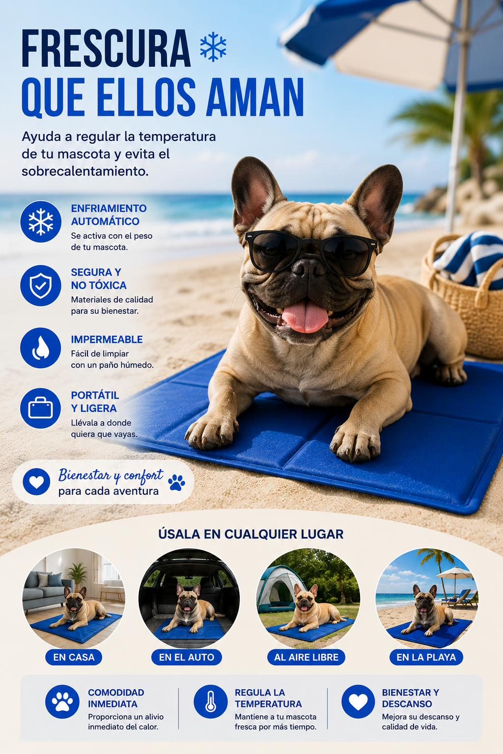 Manta Fría para Mascotas
