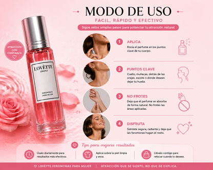 Perfume de feromonas para mujer - El secreto de tu atracción